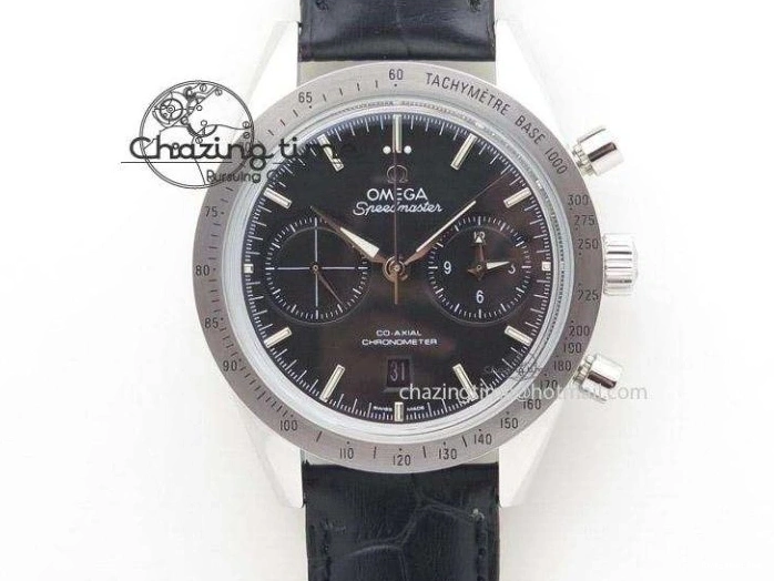 0218 Fashionable De Ville Prestige Real Power Reserve SS TW 1:1 Best Edition White Dial Blue Markers On Leather Strap A 8094